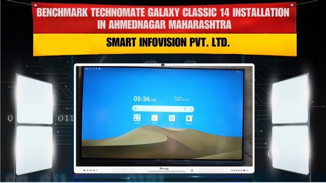 Benchmark Classic 14 75-inch Interactive Panel Installation in Ahmednagar Maharashtra