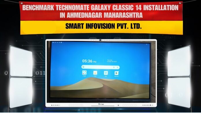 Benchmark Classic 14 75-inch Interactive Panel Installation in Ahmednagar Maharashtra