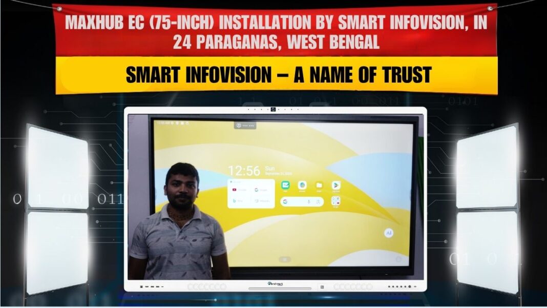 Benchmark 4K PTZ Camera and Maxhub EC 75 Installation in 24 Paraganas