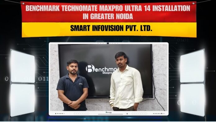 Benchmark MaxPro Ultra 14 75-inch Interactive Panel Installation by Smart Infovision in Greater Noida