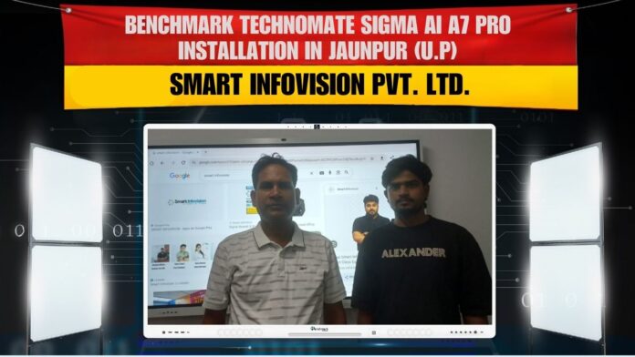 interactive flat panel installation in Jaunpur