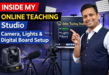 Inside My Online Teaching Studio | Camera, Lights & Digital Board Setup Inside My Online Teaching Studio