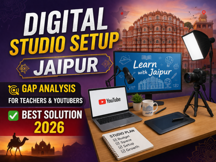 Digital Studio Setup Jaipur | Complete Guide for Teachers & YouTubers 2026 Digital Studio Setup Jaipur | Complete Guide for Teachers & YouTubers 2026