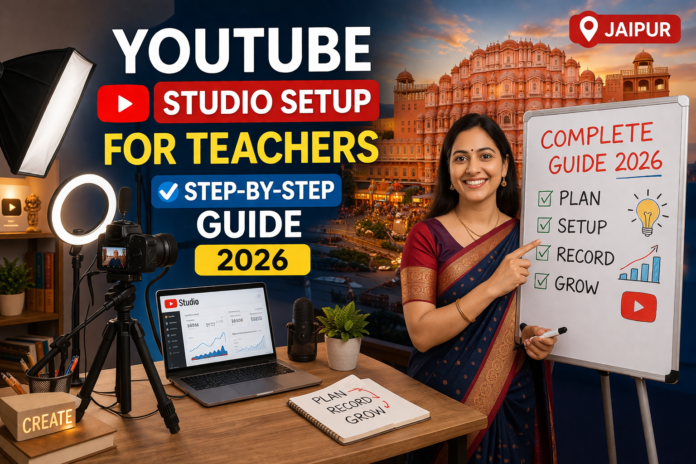 Jaipur me YouTube studio setup kaise kare? Teachers ke liye complete guide with equipment, budget aur Smart Infovision ke best solutions ke saath start karein.