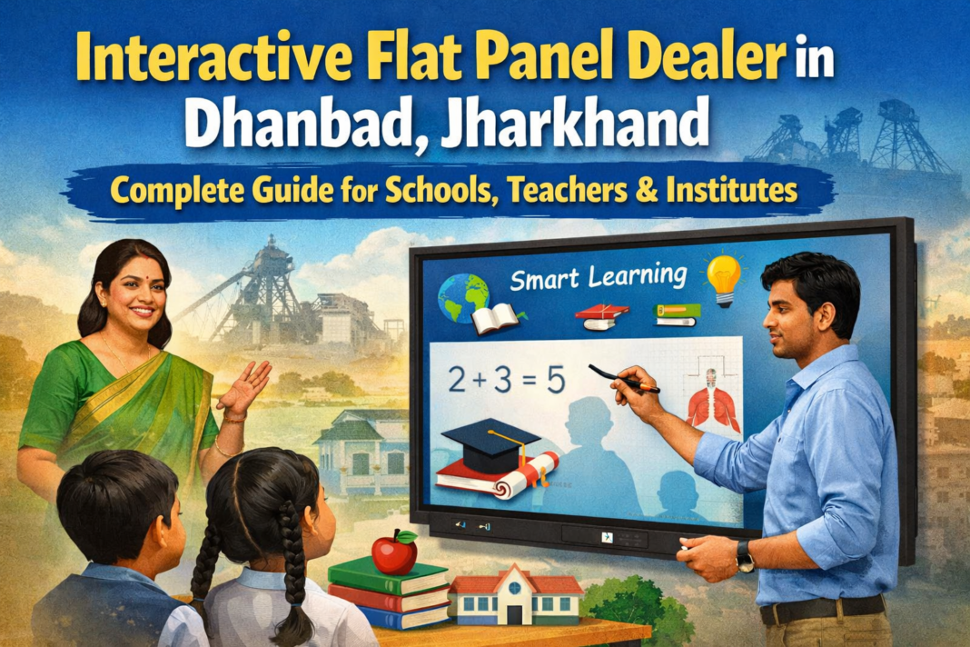 Dhanbad me interactive flat panel dealer kaun hai? Complete guide with price, features aur Smart Infovision ke best solutions ke saath smart classroom setup karein.
