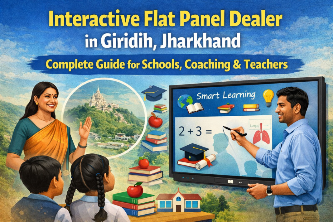Giridih me interactive flat panel dealer kaun hai? Complete guide with price, features aur Smart Infovision ke best solutions ke saath smart classroom setup karein.