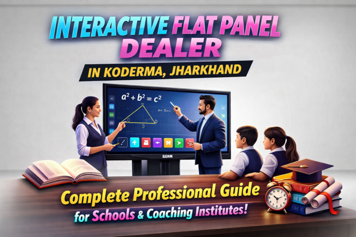 Koderma me interactive flat panel dealer kaise choose karein. Price, features, brands aur complete setup guide ke saath smart classroom setup karein. Koderma me interactive flat panel dealer kaise choose karein. Price, features, brands aur complete setup guide ke saath smart classroom setup karein.
