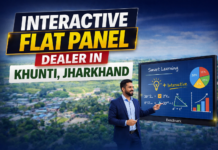 Interactive Flat Panel Dealer in Khunti, Jharkhand | Complete Buying Guide for Schools & Coaching Khunti me interactive flat panel kaise choose karein aur best dealer kaun hai. Complete smart classroom setup guide with price and features.
