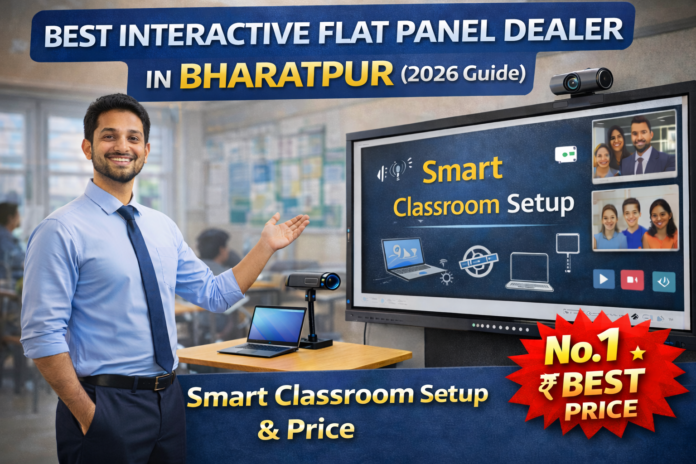Best Interactive Flat Panel Dealer in Bharatpur | Smart Classroom Setup | Smart Infovision No.1