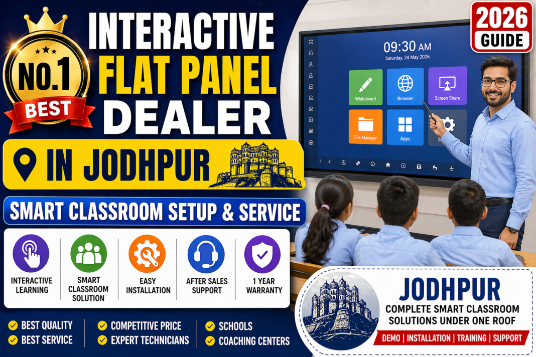 Best Interactive Flat Panel Dealer in Jodhpur | Smart Classroom Setup | Smart Infovision No.1