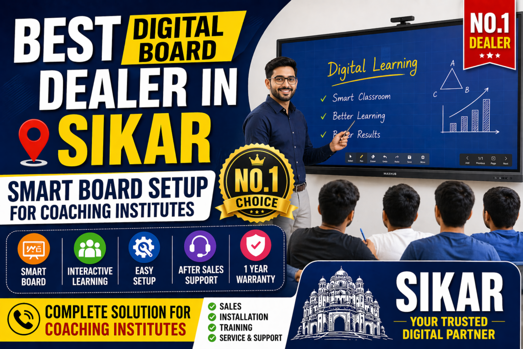 Best Digital Board Dealer in Sikar | Smart Classroom Setup | Smart Infovision No.1