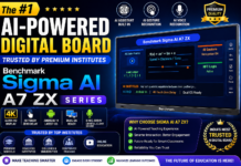 The #1 AI-Powered Digital Board Trusted by Premium Institutes — Benchmark Sigma AI A7 ZX Series