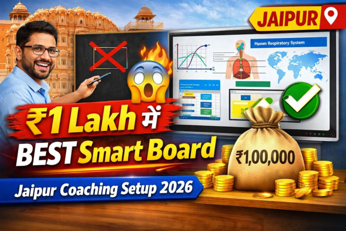 Jaipur में Best Smart Board & Digital Classroom Setup 📺 | ₹1 Lakh के अंदर Complete Teaching Setup | Coaching, Schools & Online Teachers के लिए Perfect Solution by Smart Infovision Jaipur में Best Smart Board & Digital Classroom Setup 📺 | ₹1 Lakh के अंदर Complete Teaching Setup | Coaching, Schools & Online Teachers के लिए Perfect Solution by Smart Infovision