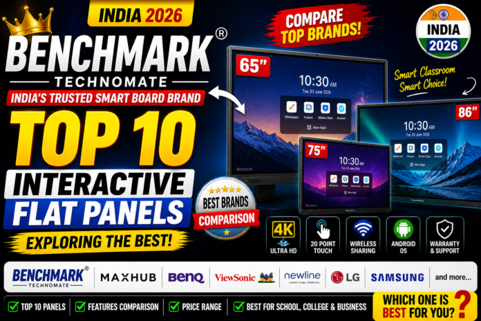 Top 10 Interactive Flat Panels in India 2026 | Benchmark #1 Smart Board