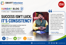 Smart Infovision: How Chandan Mishra Built India’s Premier Tech Education Platform Chandran Mishra founder of SMART Infovision featured in Rajasthan Patrika Sunday Patrika Book sharing his digital education and classroom technology journey