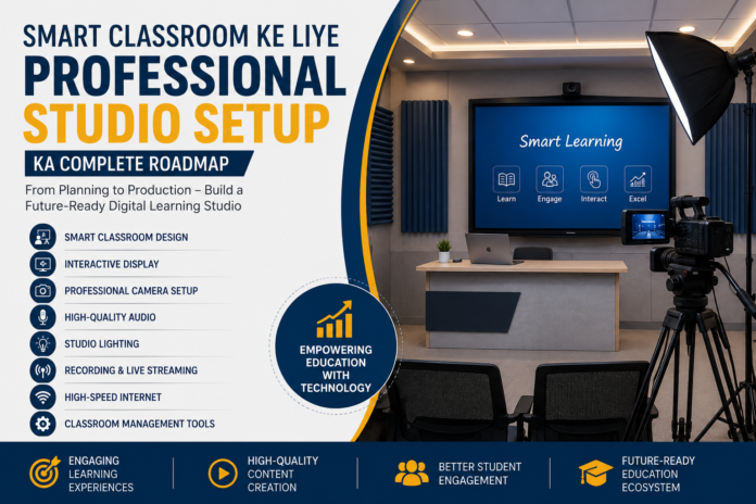 Smart Classroom Ke Liye Professional Studio Setup Ka Complete Roadmap.