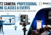 4K PTZ Camera for Live Streaming – Best Camera for Professional Online Classes & Events 4K PTZ Camera mounted on a wall for professional online teaching and live event streaming