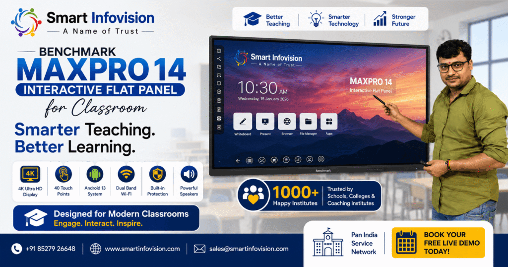 Smart Infovision Benchmark MaxPro 14 Interactive Flat Panel for Classroom