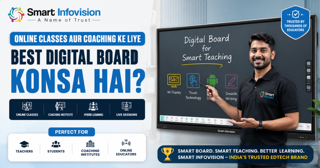 Online Classes Aur Coaching Ke Liye Best Digital Board Konsa Hai?