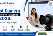 Best Camera for Online Teaching in 2026: Top Picks for Every Budget | Smart Infovision Guide best 4k camera for recording teaching sessions in india, low light studio camera for coaching institute, how to choose camera for online teaching in 2026, 4k ptz vs webcam for digital board.