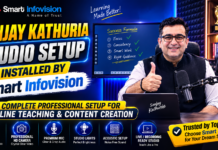 Sanjay Kathuria Studio Setup 2026: Complete Online Teaching & Digital Board Guide Sanjay Kathuria Studio Setup Installed by Smart Infovision