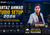 Sartaz Ahmad Studio Setup 2026: Complete Online Teaching & Digital Board Guide Sartaz Ahmad