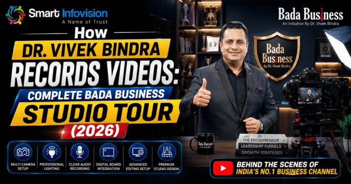 Dr Vivek Bindra Studio, Bada Business Setup, Smart Infovision, Online Teaching Studio Setup, Digital Board, Benchmark 4K PTZ Camera, YouTube Studio Gear, Business Coaching Dr Vivek Bindra Studio, Bada Business Setup, Smart Infovision, Online Teaching Studio Setup, Digital Board, Benchmark 4K PTZ Camera, YouTube Studio Gear, Business Coaching