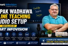 Deepak Wadhawa Online Teaching Studio Setup: Complete Equipment Guide 2026 Deepak Wadhawa Online Teaching Studio Setup Installed by Smart Infovision