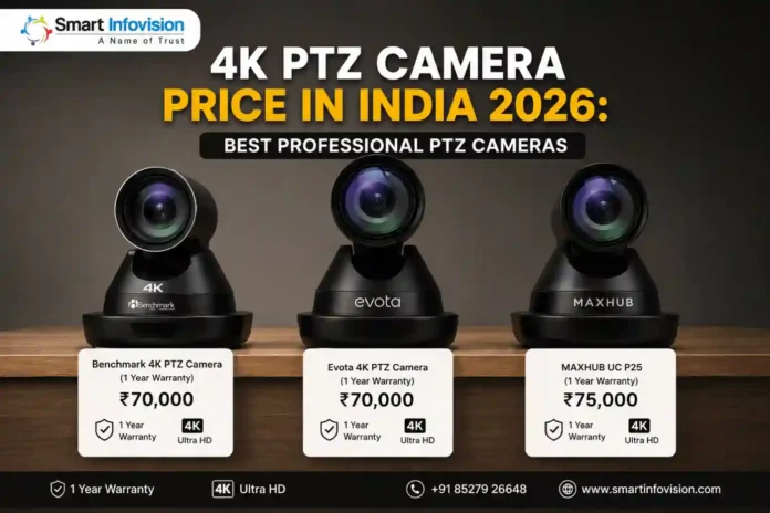 4K PTZ Camera Price in India 2026 | Smart Infovision 4K PTZ cameras with prices in India 2026 from Smart Infovision