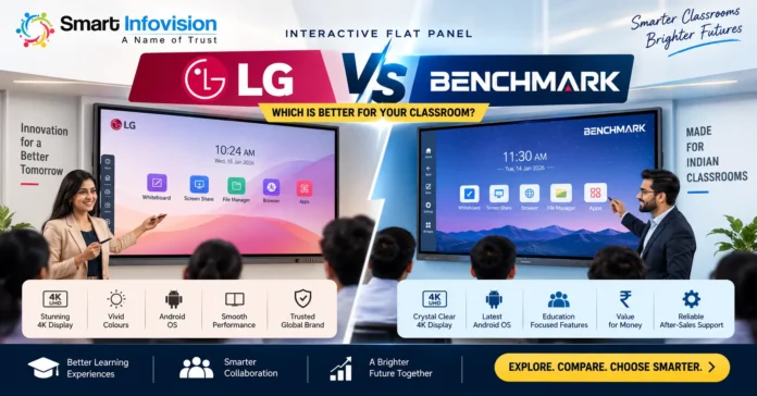 LG Interactive Flat Panel vs BENCHMARK