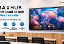 Maxhub Digital Board 86-Inch Price in India: Features & Buying Guide Maxhub Digital Board 86-Inch Price in India – 86-inch MAXHUB digital board in a modern classroom