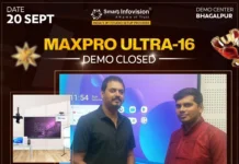 Bhagalpur Demo Center Mein Mr. Nirmal Singh Ne Dekha MaxPro Ultra 16 Digital Board Bhagalpur Demo