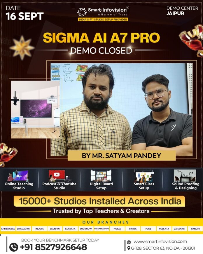 Sigma AI A7 Pro Demo in Jaipur: