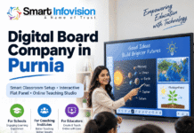 Digital Board Company in Purnia | Smart Classroom & Interactive Flat Panel Solutions Smart Infovision Digital Board Company in Purnia offering interactive flat panels, smart classroom setup and online teaching studio solutions for schools and coaching institutes.