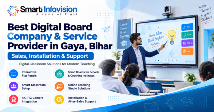 ViewSonic, BenQ, MAXHUB and other interactive display options for smart classrooms and coaching institutes in Gaya, Bihar by Smart Infovision.