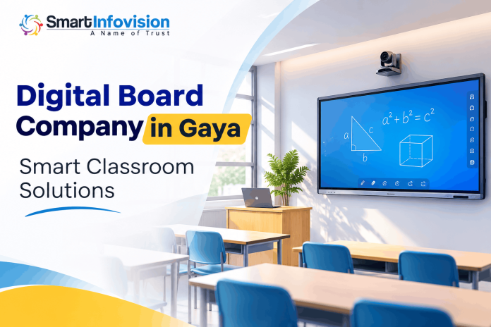 Digital Board Company in Gaya | Smart Classroom Solutions Digital Board Company in Gaya offering smart classroom solutions with interactive flat panel displays for schools and coaching institutes by Smart Infovision.